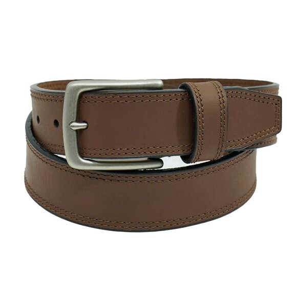 Lucky Brand Other - Lucky Brand Brown Leather Brass Belt Tobacco Chestnut Medium Brown Minimal Belt